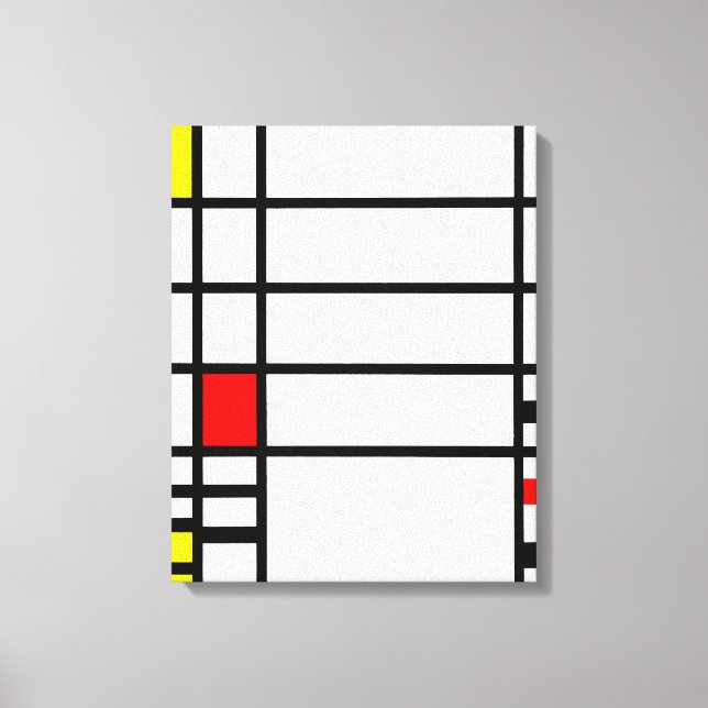 MONDRIAN - TRAFALGAR SQUARE - 1939-1943 - De Stijl Canvastryck (Framsida)
