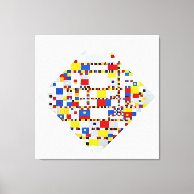 MONDRIAN - VICTORY BOOGIE WOOGIE - 1942-1944 - CANVASTRYCK (Framsida)