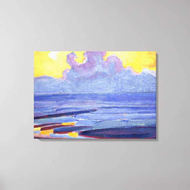 Mondrian - Vid havet, populära konstverk Canvastryck (Framsida)