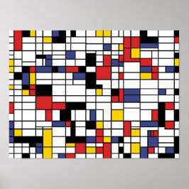 Mondrianesque Poster