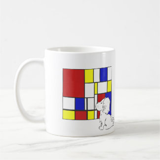 Mondrianinspirerad Kamomill Kaffemugg