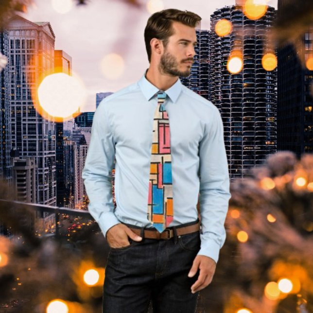 Mondrians Art Neck Tie - djärv och tidlös Slips (Skapare uppladdad)