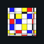 Mondriansk färgstark, minimalistisk De Stijl Moder Canvastryck<br><div class="desc">Piet Mondrian var en nederländsk målare Mondrians stil bestod av geometriska former och primärt färg. När allt kommer omkring kan varje form skapas från de grundläggande geometriska formerna,  och varje färg kan skapas från primärformerna - rött,  gult och blått. Välj storlek för arbetsytans figursättning på Alternativ-menyn ovan</div>