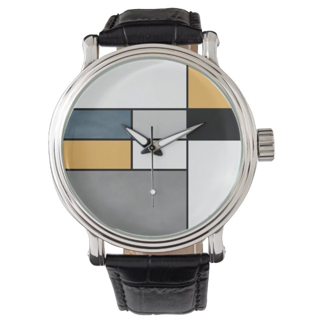 Mondriansk inspiration armbandsur (Framsida)