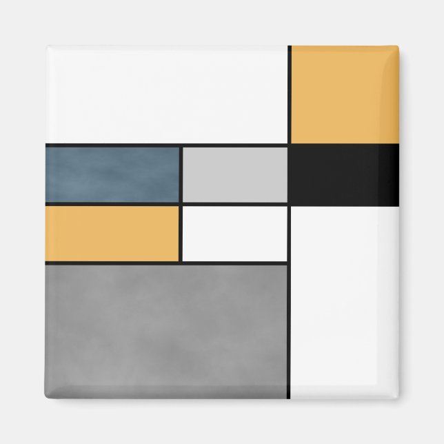 Mondriansk inspiration magnet (Framsidan)
