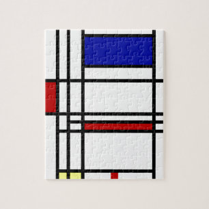 Mondriansk modern konst ~ 8 x 10 pussel