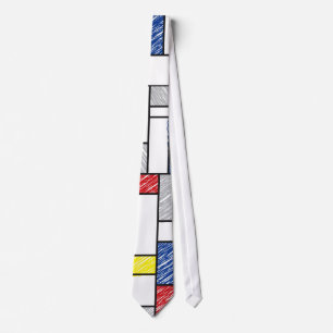 Mondriska skript - minimalistisk de Stijl Modern k Slips