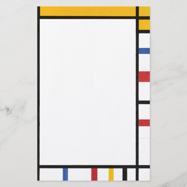 mondriska skrivmaskiner brevpapper (Framsida)