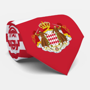 Monégasque Flagga & Jacka av Arm, Monacos Flagga Slips
