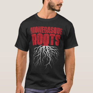 Monegasque Roots Monaco Heritage Flagga. T Shirt