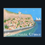 MONEMVASIA GRIKENLAND Ö Art Resa  vykort<br><div class="desc">Anpassningsbar kort,  Lägg till din egen text på baksidan eller framsidan av kortet.
Kolla min butik för fler designs eller låt mig veta om du vill ha något anpassat.</div>