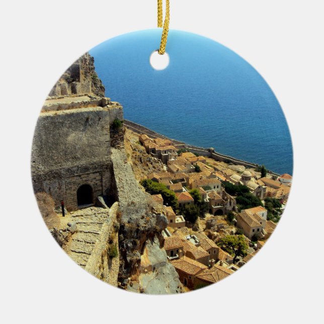 Monemvasia - Peloponnesese Julgransprydnad Keramik (Framsidan)