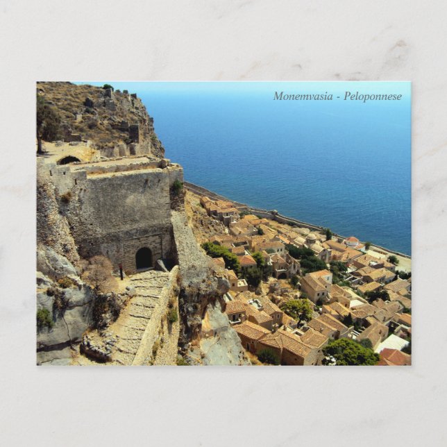 Monemvasia - Peloponnesese Vykort (Framsida)