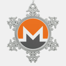 Monero Pewter Snowflake Julgran Ornament