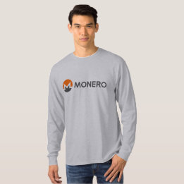 Monero (XMR) myntar långärmadT-tröja Tee Shirt