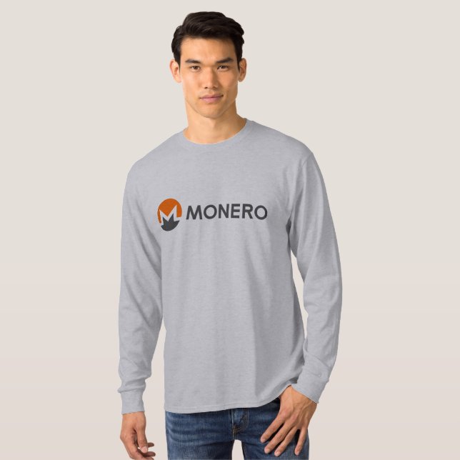 Monero (XMR) myntar långärmadT-tröja Tröja (Hel framsida)