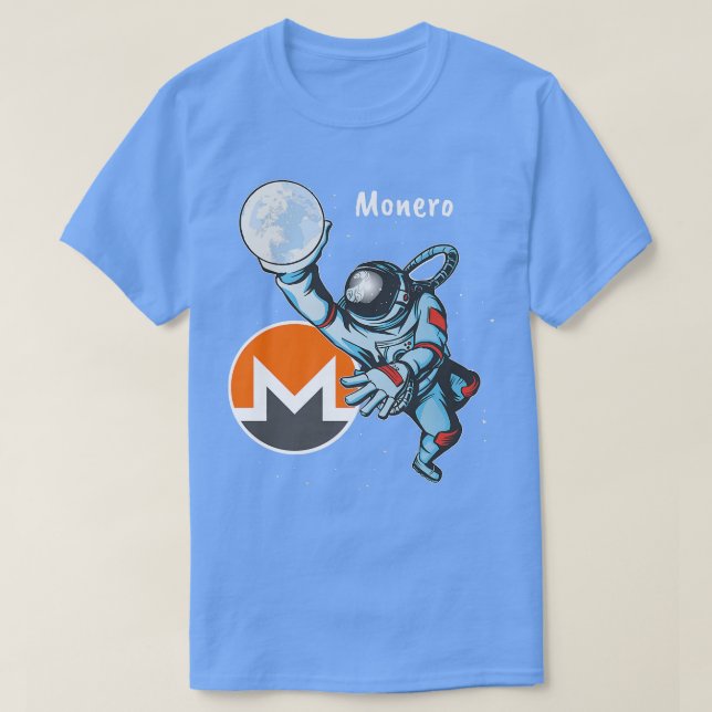Monero XMR Space Man Astronaut Dunk Crypto Cryptoc T Shirt (Design framsida)