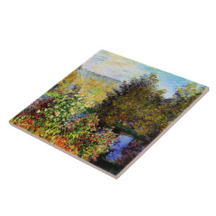 Monet - A Corner of the Garden at Montgeron Kakelplatta