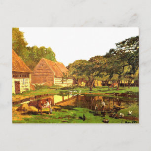Monet - A Farmyard i Normandie Vykort