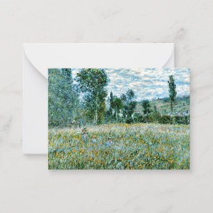Monet - A Meadow Anteckningskort