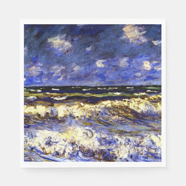Monet - A Stormy Sea Pappersservett (Framsidan)