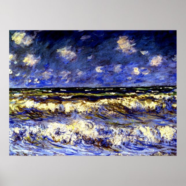Monet - A Stormy Sea Poster (Framsidan)
