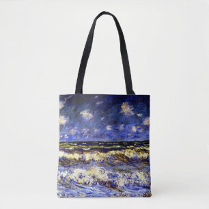 Monet - A Stormy Sea Tygkasse