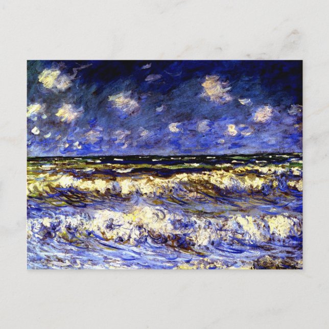 Monet - A Stormy Sea Vykort (Framsida)