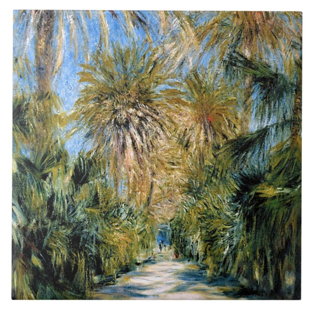 Monet - Alger, Essais trädgård Kakelplatta (Framsidan)