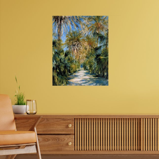 Monet - Alger, Essais trädgård Poster (Vardagsrum 2)