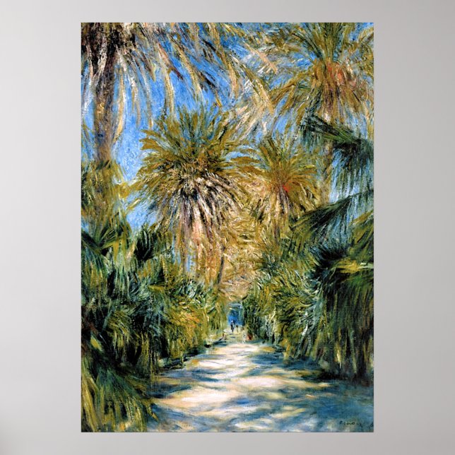 Monet - Alger, Essais trädgård Poster (Framsidan)