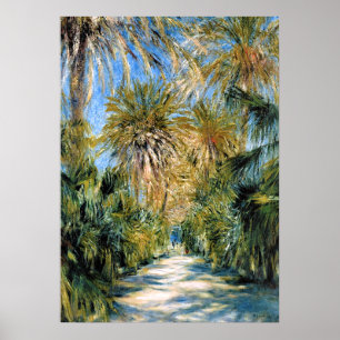 Monet - Alger, Essais trädgård Poster