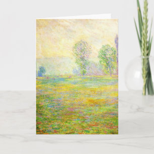 Monet ängar på det Giverny hälsningkortet Kort