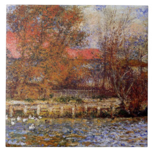 Monet - Anka Pond, bra konsmålning Kakelplatta