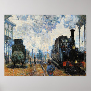 Monet - Ankomsten av Normandietåget, Affisch