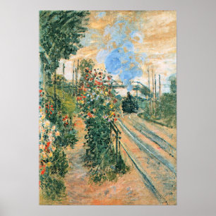 Monet - Anländer till Montegeron Poster