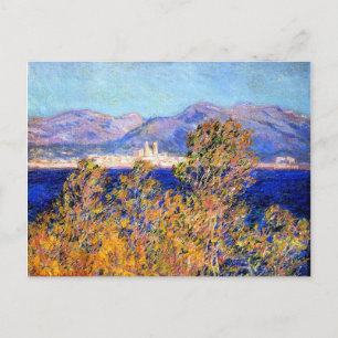 Monet - Antibes från Kapstaden, Mistral-Vinden Vykort