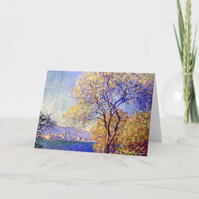 Monet - Antibes Seen från Salis Gardens Kort (Framsida)