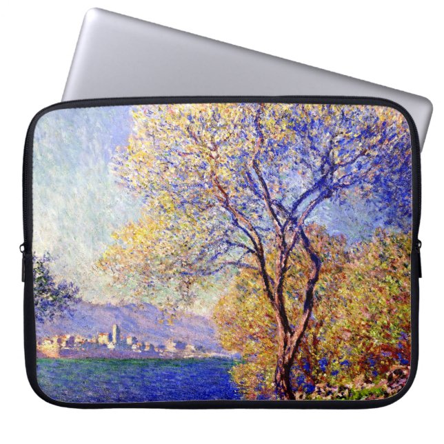 Monet - Antibes Seen från Salis Gardens. Laptop Fodral (Framsidan)