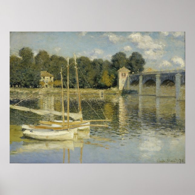 Monet - Argenteuil Bridge Poster (Framsidan)