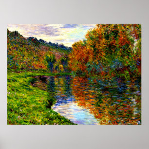 Monet - Arm i Jeufosse, hösten Poster