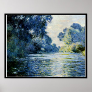 Monet - Arm i Seine vid Giverney Poster