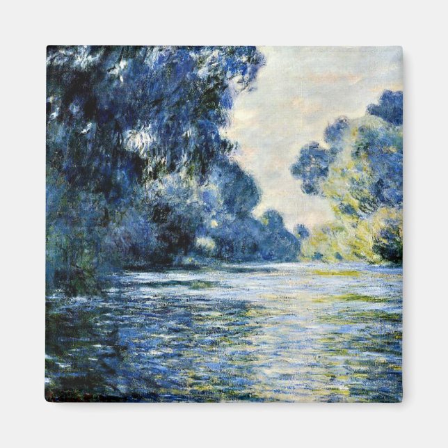 Monet - Arm i Seine vid Giverny Magnet (Framsidan)