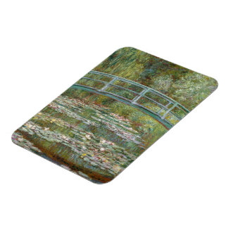 Monet Art Bridge över Vatten Lilies damm Magnet