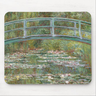 Monet Art Bridge över Vatten Lilies damm Musmatta