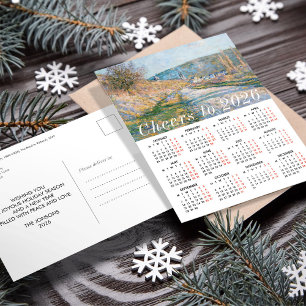 Monet Art Painting Calendar 2026 Cheers Education Helg Vykort