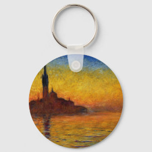 Monet Art Venedig Impressionist Painting Nyckelring