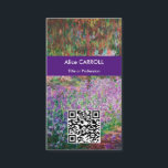 Monet - Artists Garden at Giverny - QR-kod Visitkort<br><div class="desc">Konstnärens Garden vid Giverny/Le Jardin de l'artiste a Giverny - Claude Monet,  1900</div>