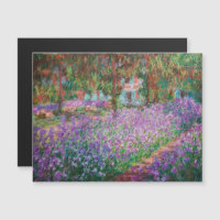 Monet - Artists Garden på Giverny Magnetic Card