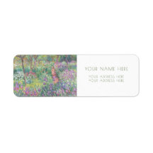 MONET "ARTISTS GARDEN" RETURADRESSETIKETT